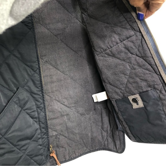 J Crew black quilted zip front vest - Picture 6 of 11